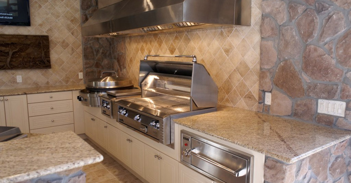 Waterproof HDPE outdoor kitchen cabinets Tampa FL